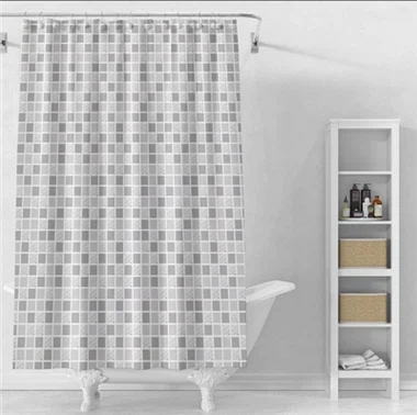 Tenda da doccia a blocchi a colori